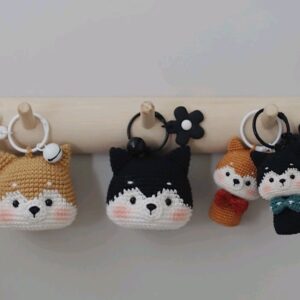 Cabeça de cachorro chaveiro